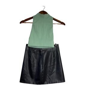 Princess Polly Top (XS) With Black Oak & Fort Skirt (Sz 2)